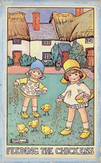 Children in watercolour