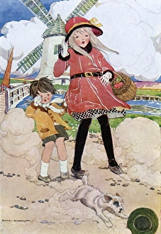 Images Dated 29th June 2017: Children / Windy Day 20C