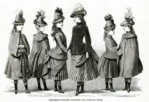 Childrens Autumn costumes for outdoor wear 1886
