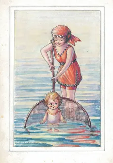 Children's - beach activities, bathing, fishing