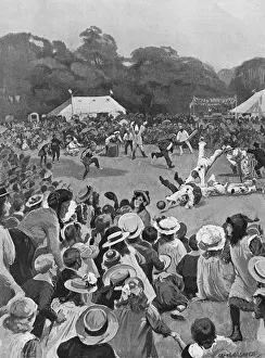 Childrens Coronation Fete in Victoria Park, 1902