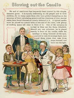 Mustard Prints: Children's Game Blowing out the Candle