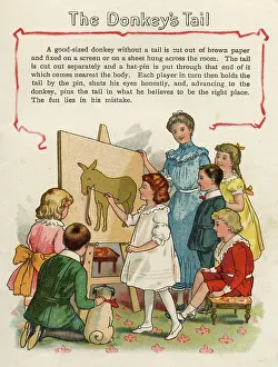 Children's Game Pinning the Tail on the Donkey