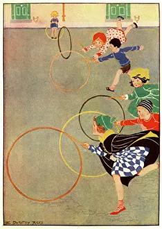 Hoops Prints: Children's Hoop Race