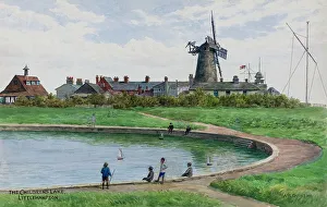 Littlehampton Prints: Children's Lake, Littlehampton, Sussex