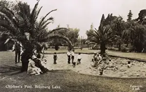 Adults Prints: Childrens pool, Boksburg Lake, Transvaal, South Africa