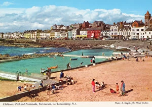 Images Dated 8th May 2019: Childrens Pool and Promenade, Portstewart, Co. Londonderry