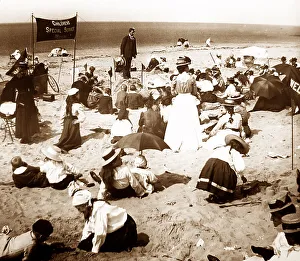 Kirby Prints: Children's service, West Kirby beach, Wirral, Merseyside