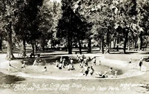 Oregon Prints: The Children's Swiiming Pool, Grants Pass Park, Oregon, USA