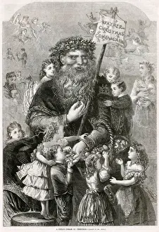 Handing Prints: A Childs Dream of Christmas 1869