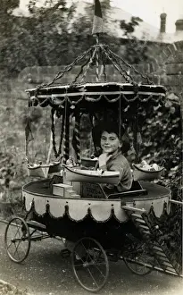 Tickets Prints: Childs Fairground Stall, England