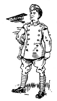 Gamages Prints: Childs Royal Flying Corps uniform, World War One