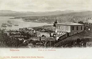Andes Gallery: Chile - Valparaiso - View toward the Andes