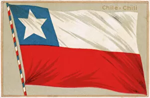 Images Dated 10th February 2012: Chilean National Flag