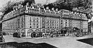 Chiltern Court and Baker Street Station, London