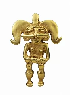 Precolumbian Collection: Chimu Pendant. Chimu art. Jewelry. COLOMBIA. CUNDINAMARCA