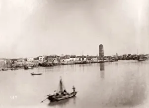 China c. 1880s - boats on the Yangtze River at Wuhu