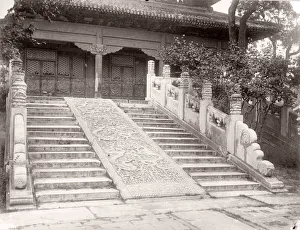 Asianj Prints: China c. 1880s - carved steps
