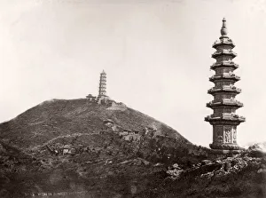 Topography Prints: China c. 1880s Jade Spring Hill Summer palace, Peking, Beijing