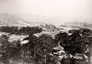 Asianj Prints: China c. 1880s - landscape near the Yangtze river