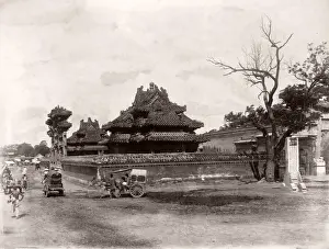 China c. 1880s - private gardens near Imperial Palace, Forbidden City