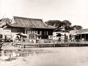 China c. 1880s - tea house, Shanghai