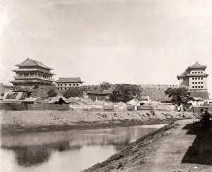 Topography Prints: China c. 1880s - walls of the Tartar Tatar City Peking Beijing