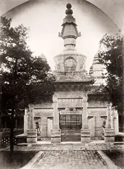 China c. 1880s Yellow Temple Lllama Monastery Beijing