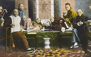 Opium Collection: China - A Chinese Opium Den and Smokers