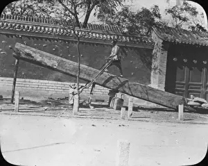Sawing Prints: China - Chinese Sawing