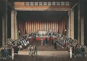 Guangzhou Prints: China. Chinse Justice Court with the presence