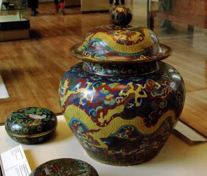 Images Dated 6th April 2008: China. Cloisonne Jar. Ming dynasty, Xuande period (1426-35 A