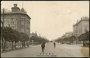 Cyclists Prints: China / Dairen 1930S