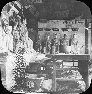 Ancestors Gallery: China - Interior of a Joss House