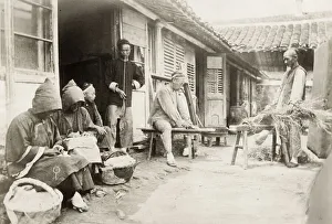 China - itinerant Chinese needle women seamstress