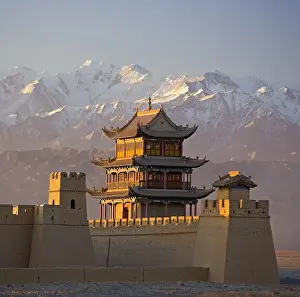 CHINA. Jiayuguan. The Silk Road. Gobi Desert