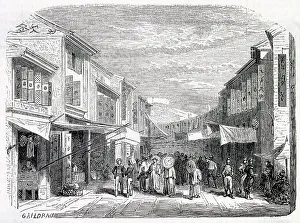 Macao Prints: CHINA/MACAO STREET 1861