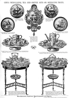 China medallions, Tea and Coffee Sets, Plate 39 China medallions, Tea and Coffee Sets, Plate 39