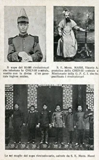 Images Dated 25th April 2019: China, Missionary Eugenio Massi - Converted Revolutionaries