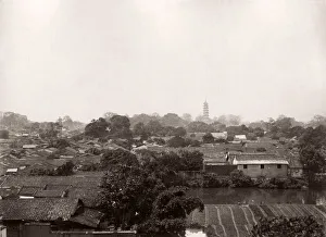 Archiecture Prints: China - rooftop view of Canton Guangzhou