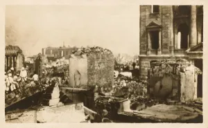 Devastated Prints: China - Shanghai - Devastation following Earthquake