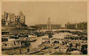 Clocktower Prints: China - Shanghai - Head Post Office - Suzhou Creek