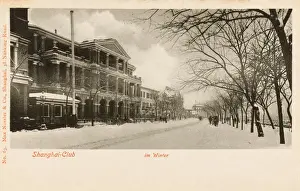 Zhongshan Prints: China - Shanghai - The Shanghai Club in Winter