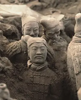 Chineses Prints: CHINA. SHANSI. Warriors of Xi an (1st c. )