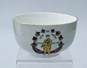 China sugar bowl One with Britain, Heart and Soul