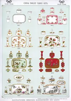 Trays Prints: China Toilet Table Sets, Plate 58