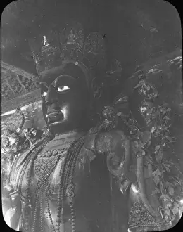 Llama Prints: China - Upper part of Image of Buddha