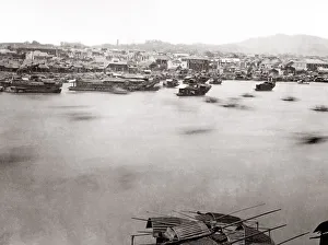 Cargo Gallery: China - waterfront and boats at Canton Guangzhou