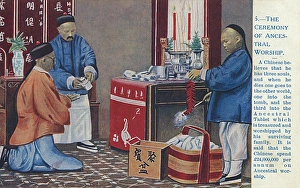 Worshipping Collection: Chinese Ancestor Worship - Ancestral Tablet