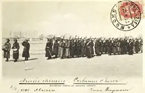 The Chinese army in winter attire